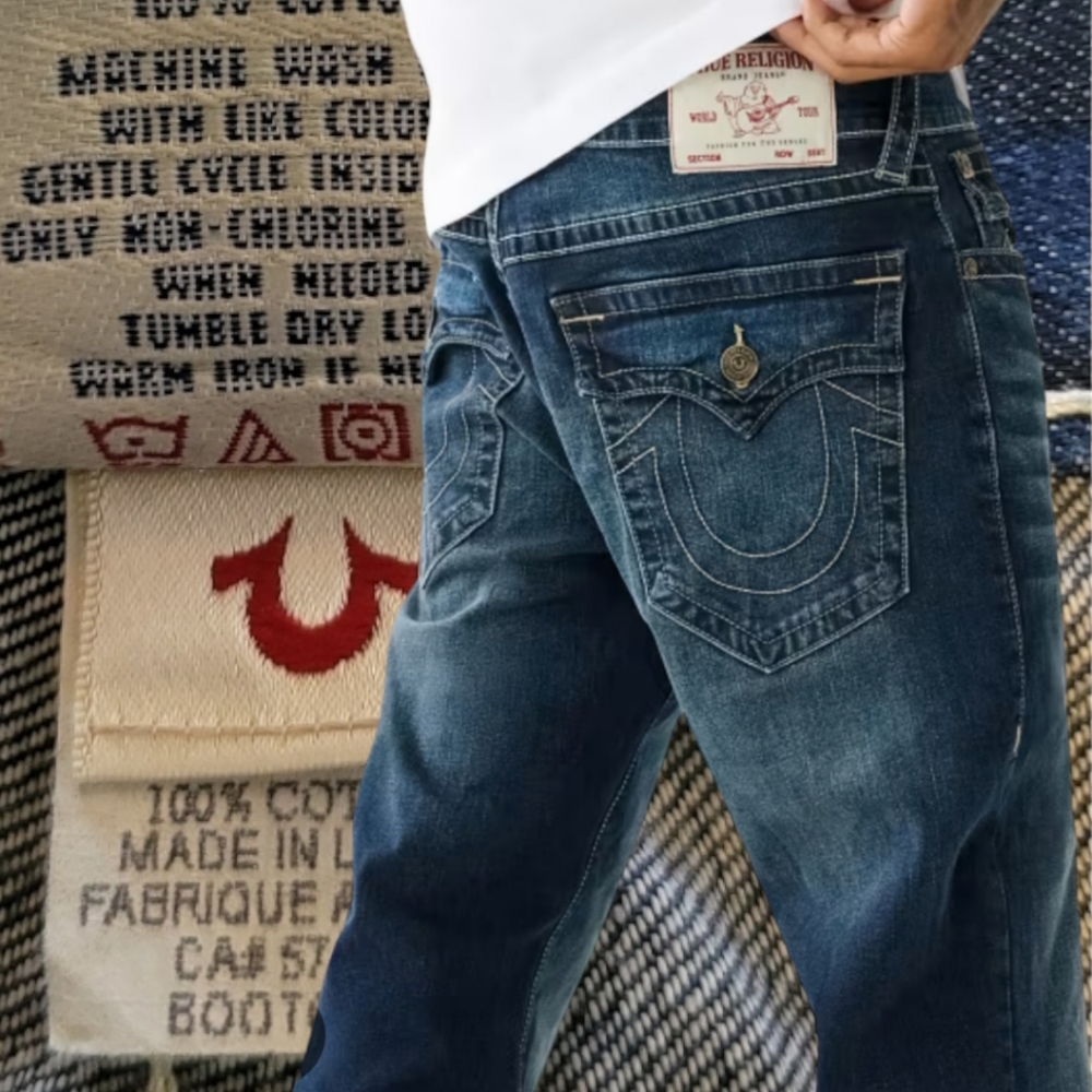 TRUE RELEGION, ME S, BOOT UT JEANS SIZE 38